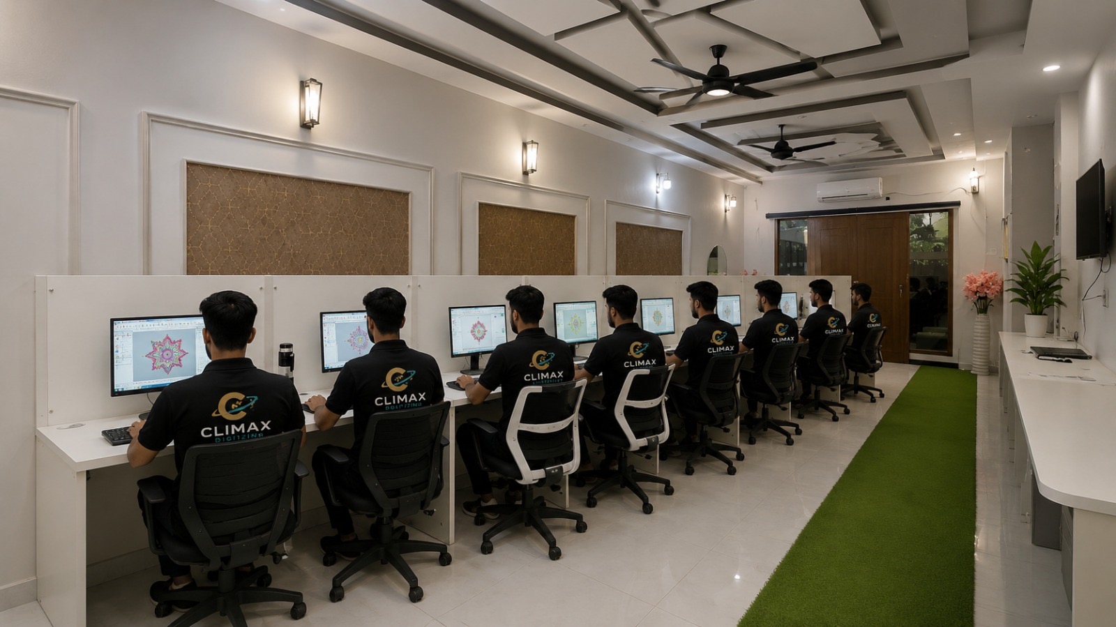 Climax Digitizing department team at work